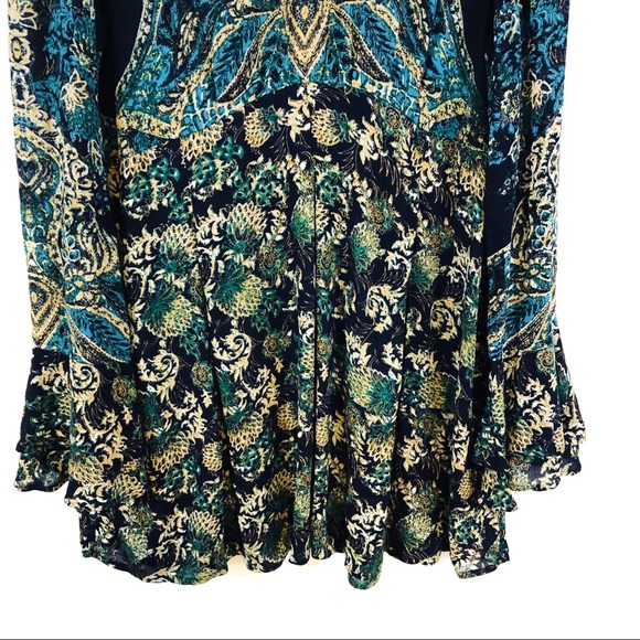 NWT Free People Lady Luck Print Tunic. Size Large. - Picture 3 of 8